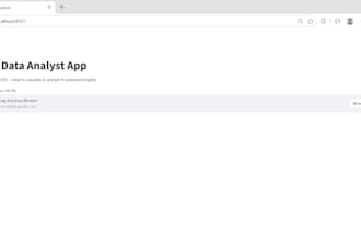 build an ai powered data analysis web app using python and streamlit