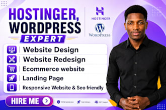 design hostinger website, wordpress website hosting setup, hostinger redesign