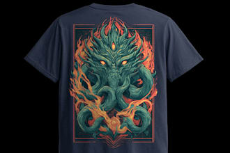 design unique and modern t shirt design