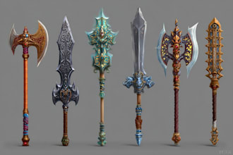 concept art ,game art ,weapon art