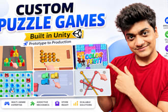 develop unity mobile puzzle games for ios and android