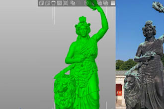 cleanup, repair and optimize 3d scan, stl file and 3d model for 3d printing