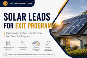 generate solar leads for exit program