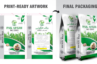design professional fertilizer, rice bag and pouch packaging
