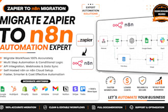 migrate zapier workflows to n8n automation self hosted API webhook expert setup
