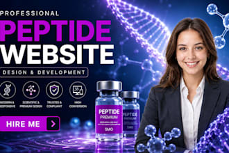 build fda compliant peptide website, woocommerce research peptide store