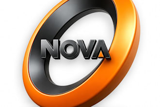 design a modern 3d logo for your business or brand