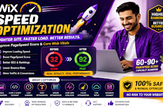 optimize wix website speed and improve google pagespeed performance