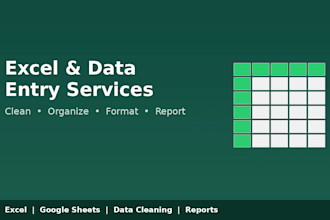 clean, organize and format your excel spreadsheets