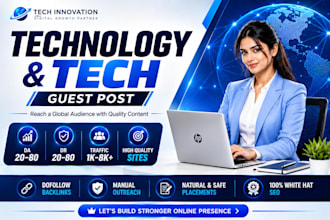 publish high authority tech blog guest posts and backlinks