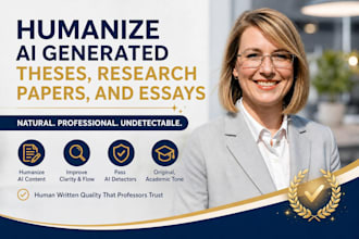 humanize ai generated theses, research papers, and essays