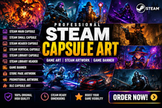design steam capsule art steam capsule banner game art for your store page