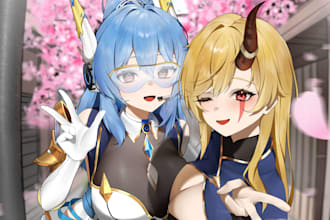 draw anime art for pfp or profile picture