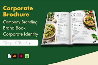 design brand book company handbook corporate branding identity visual brochure