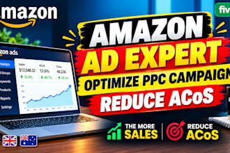 be your amazon ads expert to optimize PPC campaigns, boost sales and reduce acos