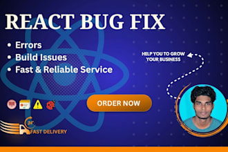 debug and fix any bugs in react js