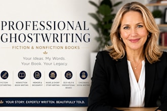ghostwrite fiction book non fiction book ebook writer novel writer book writer