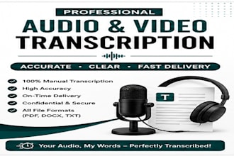 accurately transcribe audio and video files