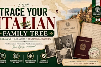 trace your italian family tree, genealogy, ancestry and historical records