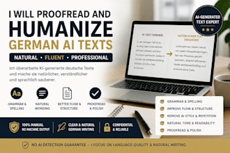 proofread and humanize your german ai generated text