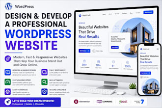 design and develop a professional wordpress website