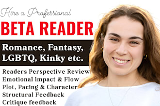 critique your lgbt kinky historical ya romance fantasy erotic novel beta reader
