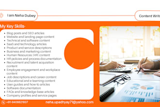 write HR, recruitment, employee and workplace content