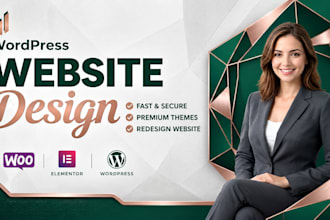 design wordpress website with elementor