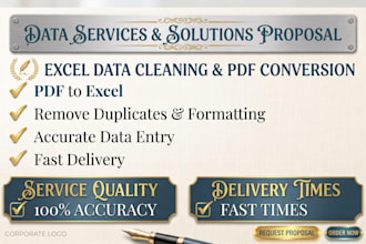 clean excel data and convert pdf to excel accurately