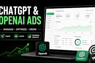 manage and optimize chatgpt openai ads campaign for sales, leads business growth