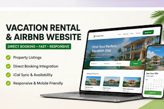 build a vacation rental website with direct booking and airbnb
