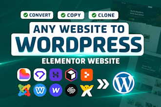 copy clone convert hostinger ai, durable, replit, lovable or wix to wordpress