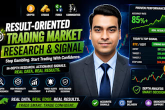 provide result oriented trading market research and signal