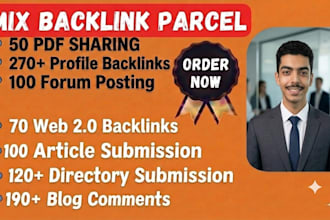 generate mix SEO backlinks service
