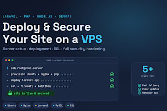 setup secure and deploy your website on vps or hosting