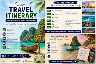 create a customized travel itinerary for your trip