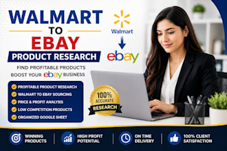 do walmart to ebay product hunting and listing