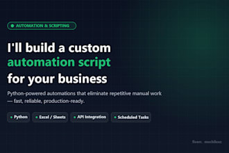 build a custom automation script