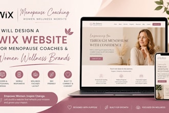 design wix menopause life coaching website health wellness healthcare website