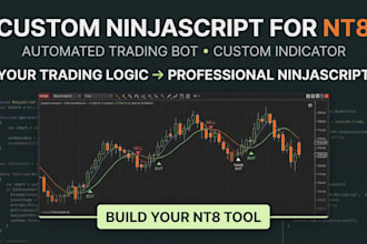 create ninjatrader automated trading bot or ninjatrader indicator for nt8 script