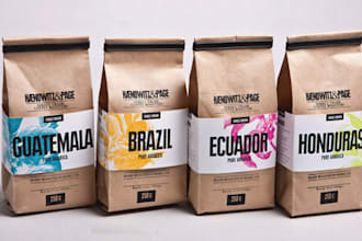 do coffee packaging, coffee bag, tea packaging, label design