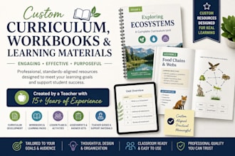 create custom curriculum, workbooks, and learning materials