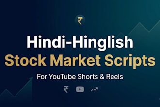 write hindi hinglish stock market youtube shorts scripts