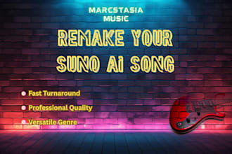 remake or recreate your suno ai song into studio quality