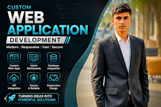 build custom web app, dashboard, API and business software