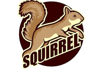 design amazing squirrel logo with satisfaction guaranteed