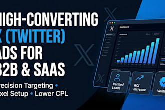 setup high converting x ads for b2b saas and twitter lead