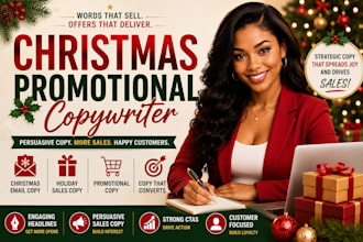 copywriter christmas promotional copy holiday sales copy christmas writer email