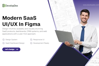 design saas UI UX, dashboards, web and mobile apps in figma
