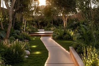 do renderings for landscape design, pool, garden, patio